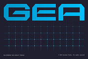 GR GEA – Tech Display Typeface, a Sans Serif Font by Garisman Std (Thumbnail 1 of 19)