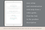 Digital Notebook Goodnotes linked, a Stationery Template by By Lef Planning (Thumbnail 4 of 6)
