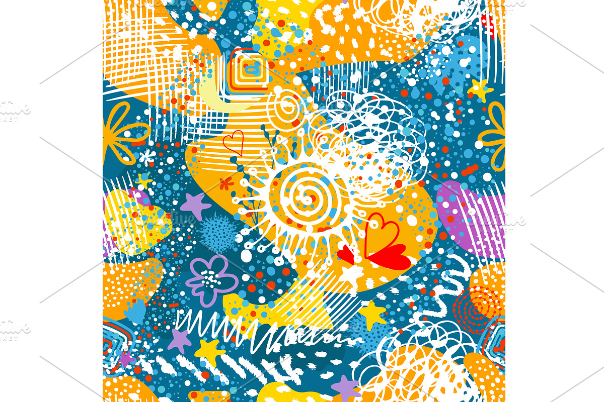 Seamless background abstract, an Illustration by Nenahliadava Design