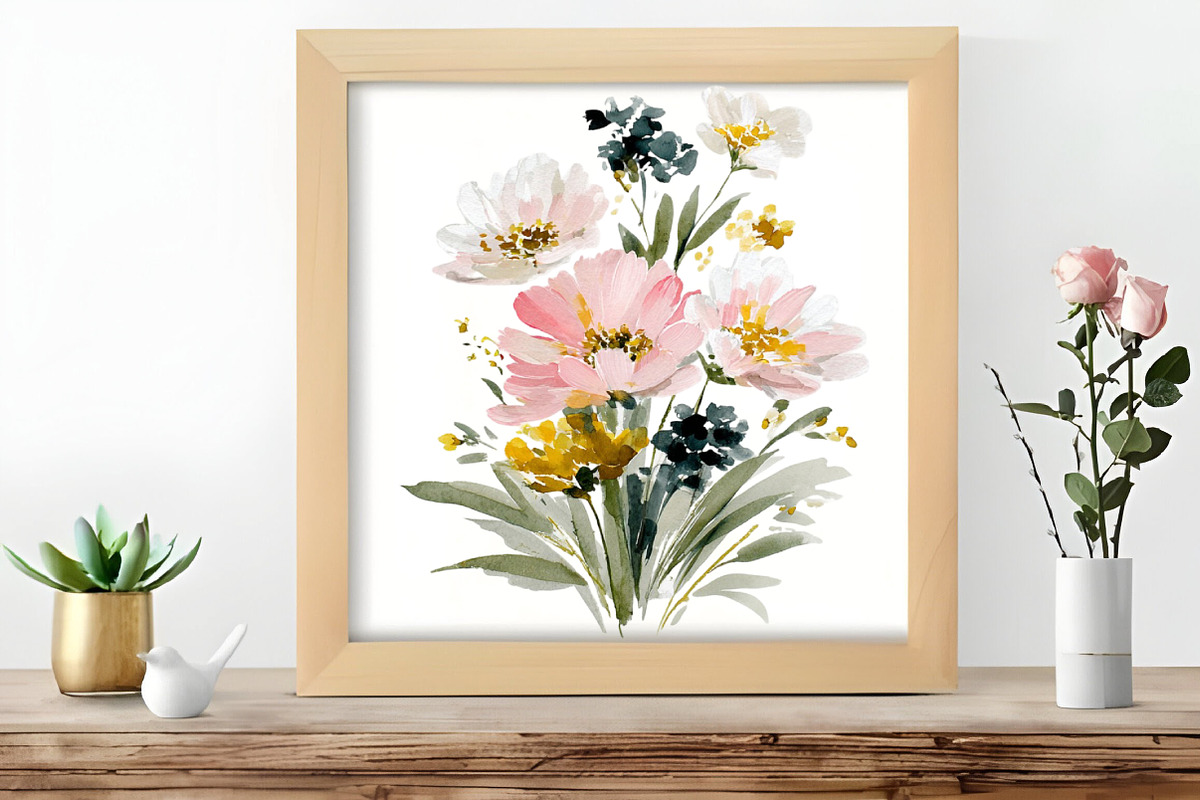 summer garden watercolor clipart, an Illustration by DreamCafeArt (Photo 7 of 8)