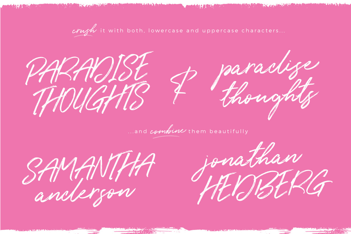 Paradise Thoughts Typeface preview 8