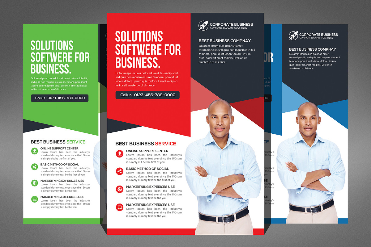 66 Corporates Flyers Bundle, a Flyer Template by Graphic Templates (Photo 51 of 67)