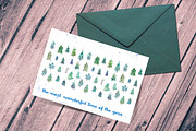 Winter Watercolor Trees Clipart, an Illustration by Inksnthings (Thumbnail 4 of 5)
