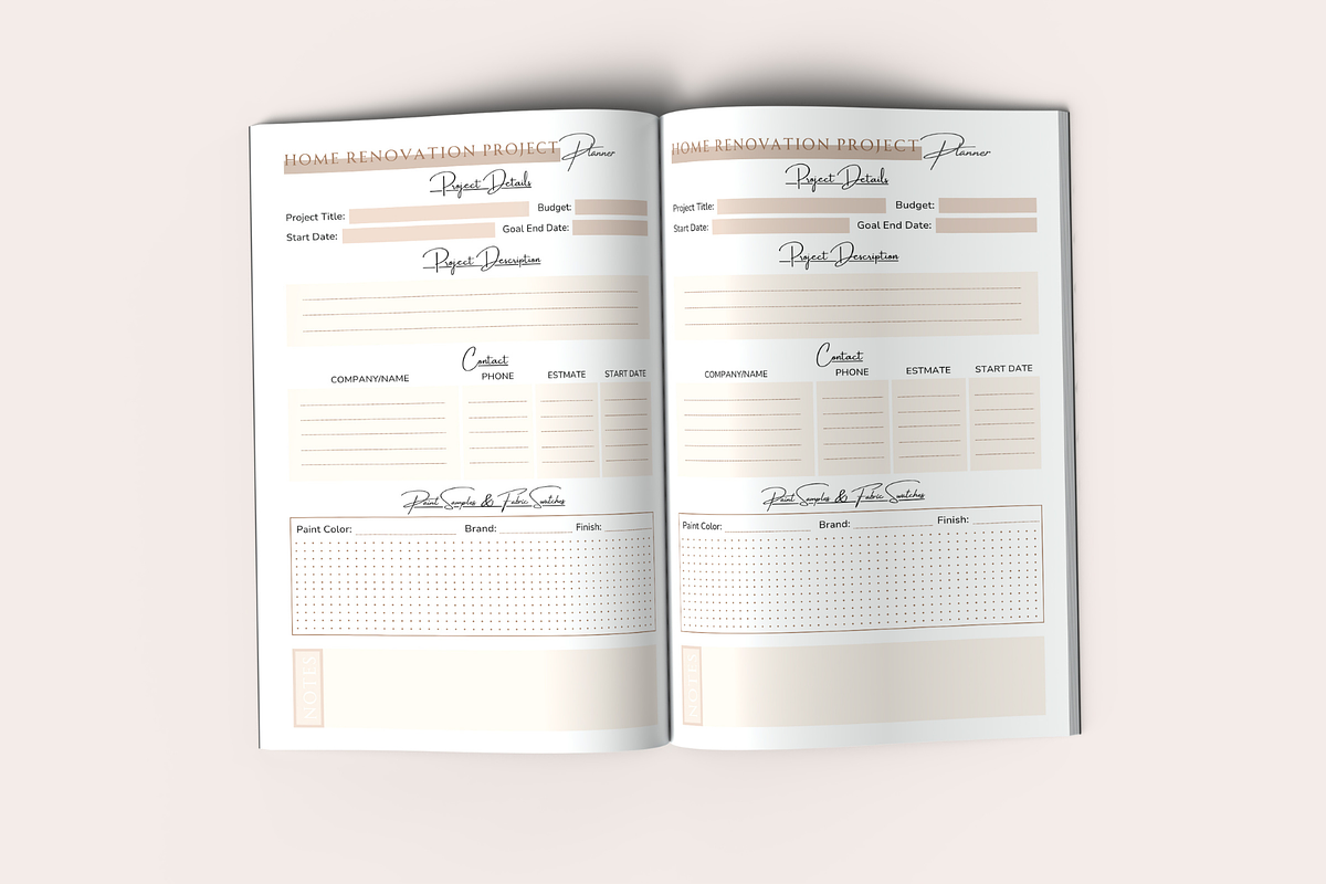 Home Renovation Project Planner, a Templates & Theme by KDPISH (Photo 3 of 4)