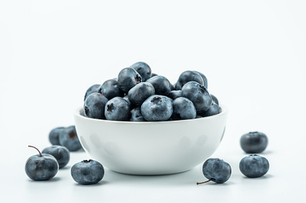 Bowl of fresh Blueberries, a Photo by wr7 Media