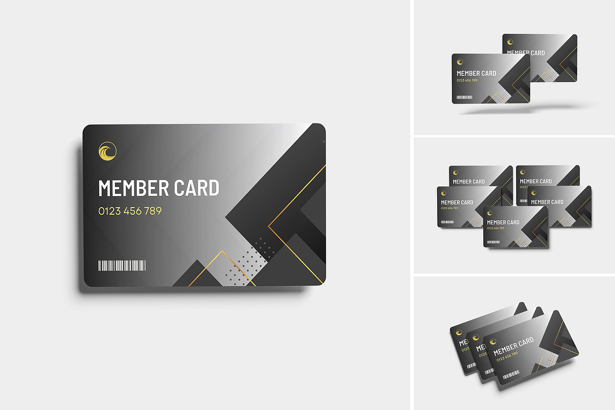 Member Card Mockup, an Advertising Mockup by GraphicWindow (Photo 1 of 5)