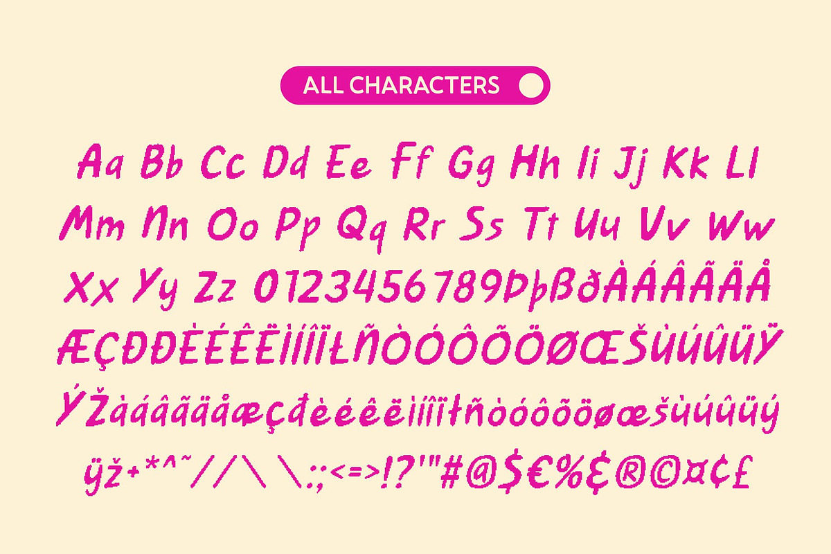 CS Mellow Pixel, a Handwritten Font by Craft Supply Co. (Photo 8 of 8)