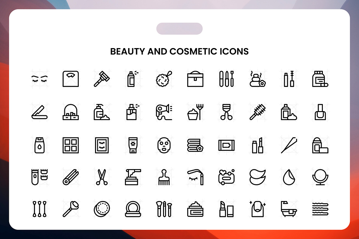 Beauty and Cosmetic Icons, an Icon by Wencory