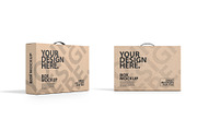Kraft Box with Handle Mockup, a Packaging Mockup by GreatFruit (Thumbnail 2 of 7)