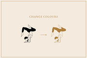Hand Drawn Yoga Poses Illustrations, a Sport Illustration by Irene Florentina Design (Thumbnail 3 of 4)