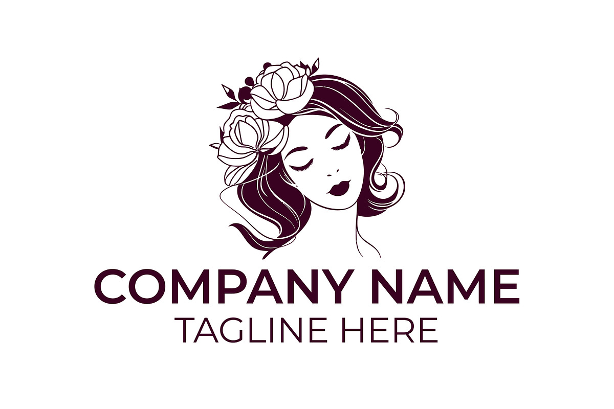 Girl fashion design icon logo, a Branding & Logo Template by Ahmad Designs