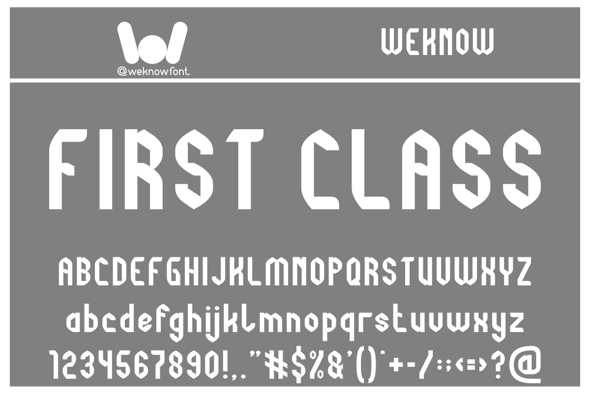 Probability font, a Font by weknow (Photo 5 of 5)
