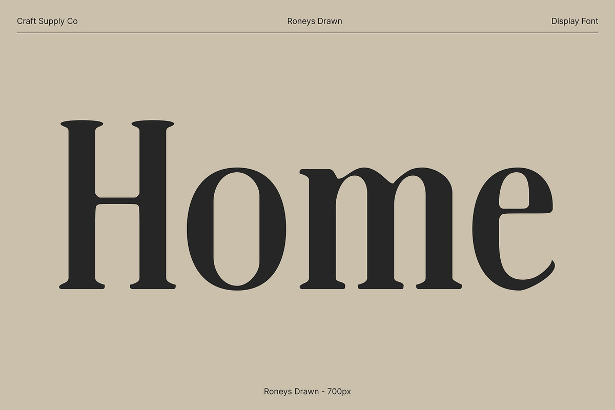 Roneys Drawn, a Serif Font by Craft Supply Co. (Photo 2 of 8)