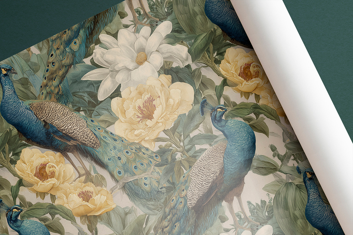 Peacock Seamless Pattern Bundle, a Pattern Graphic by AYAKA Studio Co. (Photo 3 of 13)