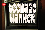 Teenage Wanker, a Slab Serif Font by TeenageFoundry (Thumbnail 1 of 8)