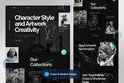 Artworks - Artworks Landing Page, a Landing Page Template by SLAB! Design (Thumbnail 2 of 5)