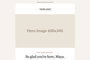 Mailchimp Welcome Email Templates, an Email Template by Art Club (Thumbnail 2 of 4)