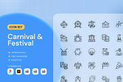 Carnival & Festival, an Outline Icon by Nathaya Studio (Thumbnail 1 of 2)