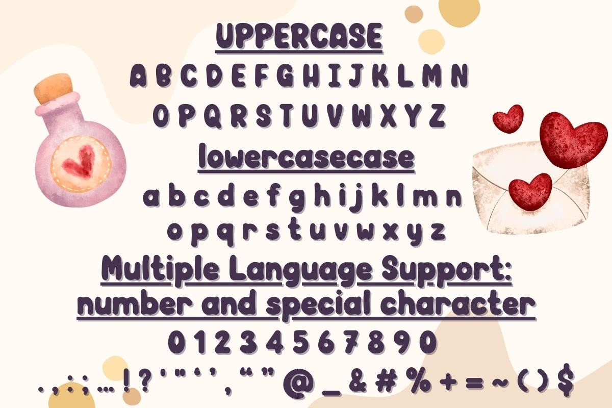 Groovy Valentine - Handwritting, a Handwritten Font by Charmingbear59.design (Photo 5 of 5)