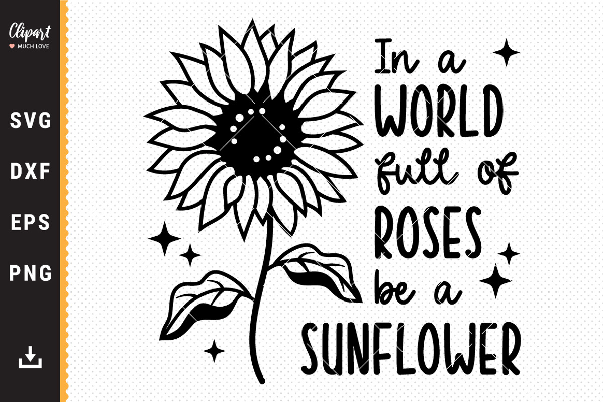 Sunflower SVG, Sunflower T-shirt, an Object Graphic by ClipartMuchLove (Photo 2 of 5)