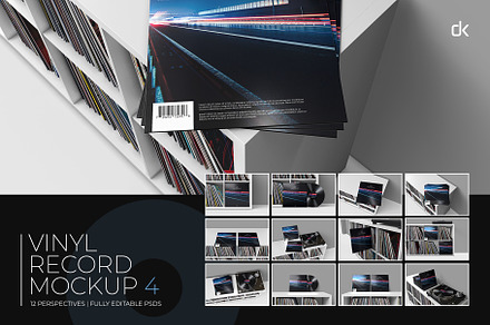 Vinyl Record Mockup 4