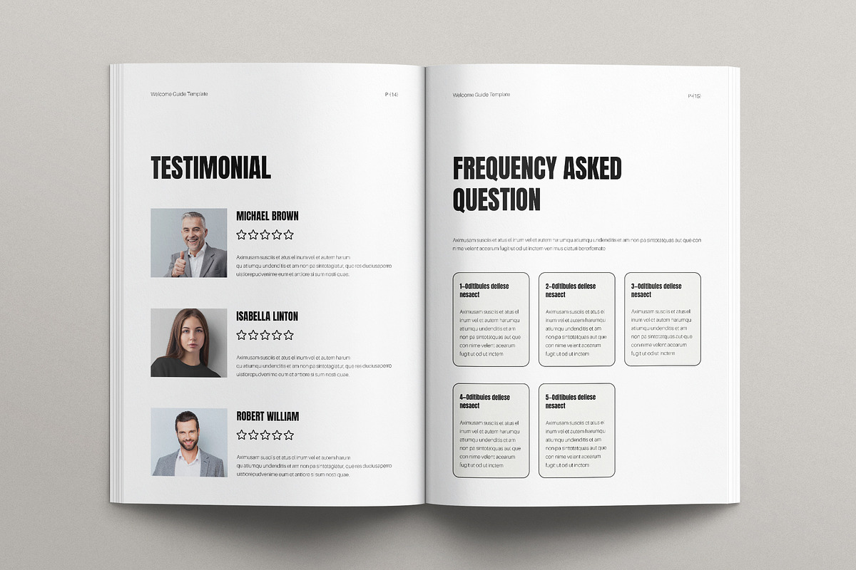 Welcome Guide Template, a Brochure Template by E-Type (Photo 6 of 7)