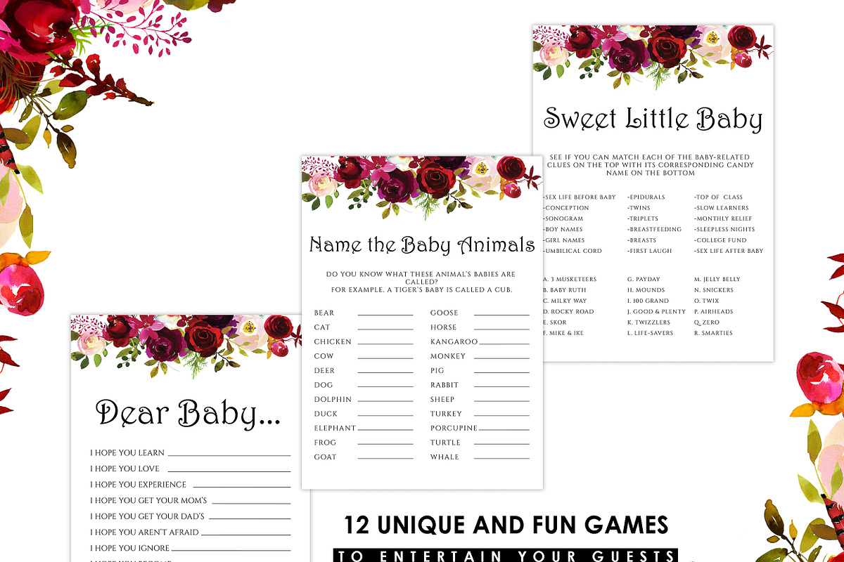 Printable Baby Shower Games, a Graphic by Wow Designs (Photo 3 of 5)