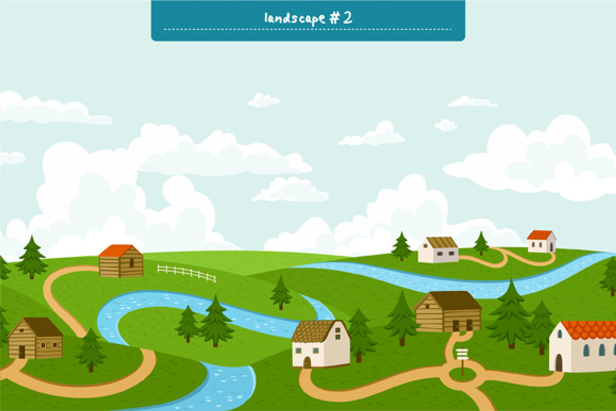 Landscapes Set, an Illustration by Stolenpencil (Photo 3 of 5)