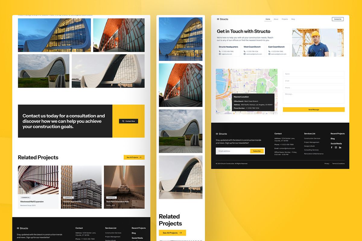 Construction Website Figma Template, an UI Kit Template by peterdraw (Photo 6 of 7)