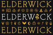 Elderwick - Fantasy Serif & Symbols!, a Serif Font by Tom Chalky (Thumbnail 1 of 9)
