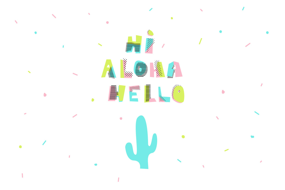 Hawaii vector set, an Illustration by Derenskaya (Photo 3 of 4)