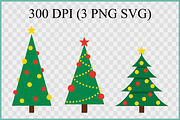 Christmas Decorative Tree Vector SVG, a Seasonal Illustration by Gfx Expert Team (Thumbnail 3 of 4)