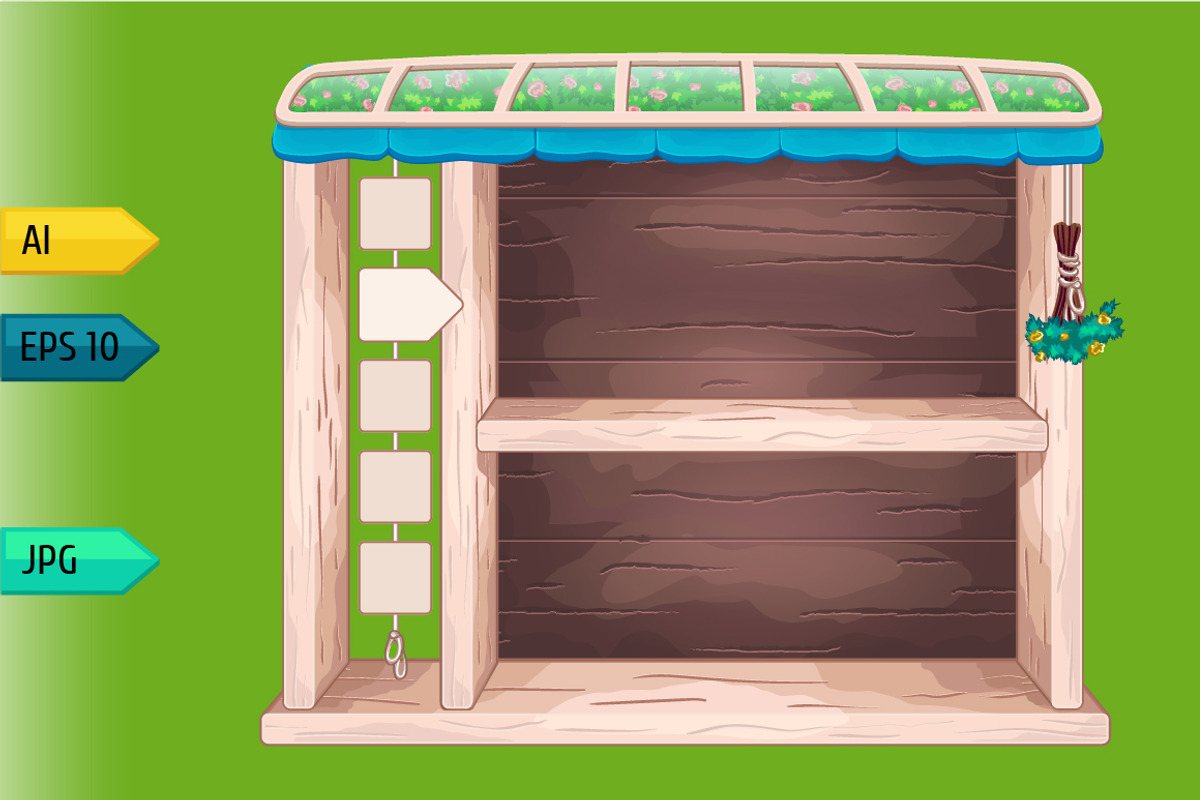 Game wooden shelf windows set, a Templates & Theme by julia_musdotter (Photo 20 of 20)