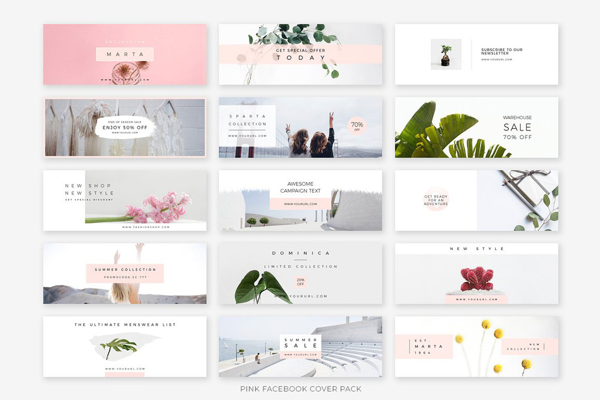 Clean Facebook Cover Bundle, a Social Media Template by Swiss_cube (Photo 2 of 6)