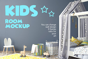 Kids room new mockup