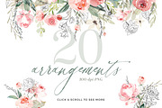 RoSA - Floral Clipart, an Illustration by The Autumn Rabbit Ltd (Thumbnail 2 of 14)