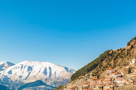 Winter Day Scene, Metsovo, Greece, a Nature Photo by DanFLCreativo