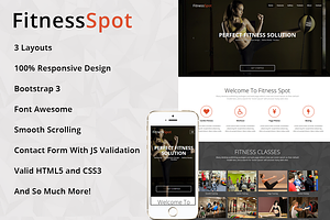 FitnessSpot - One Page HTML Template