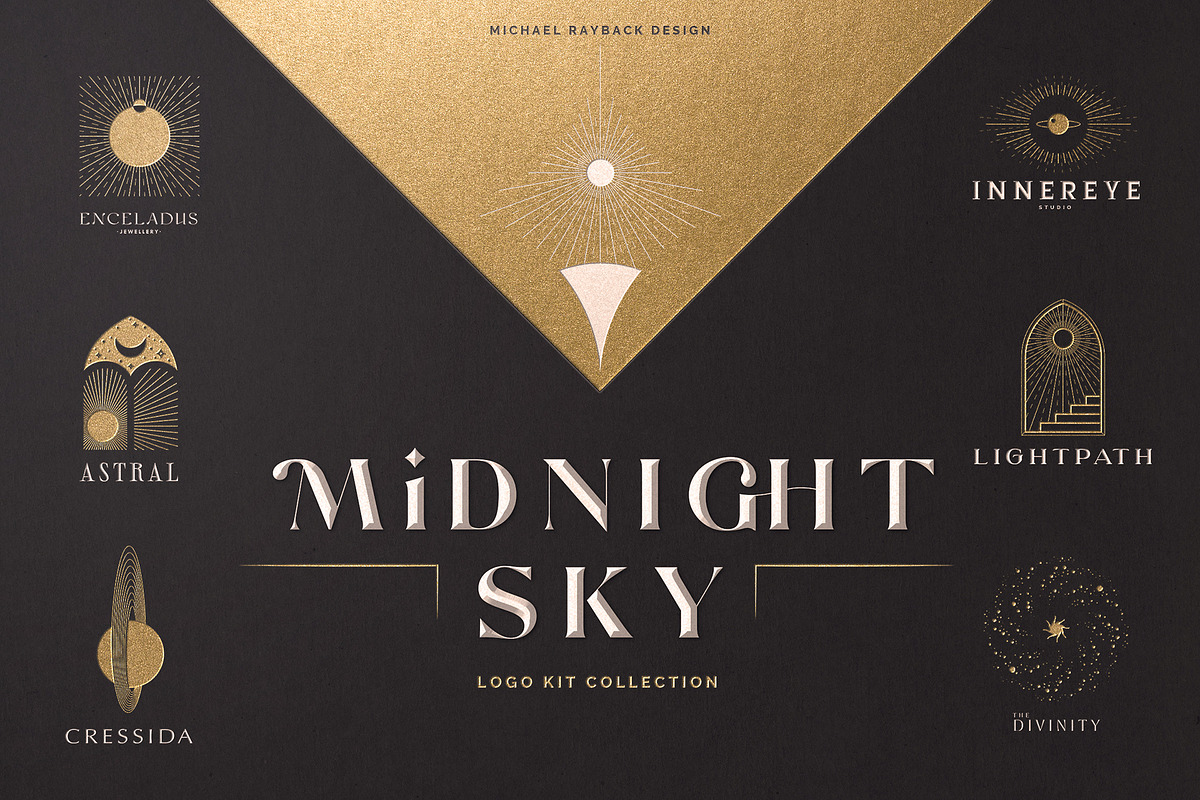 Midnight Sky Logo Collection, a Branding & Logo Template by Michael Rayback Design (Photo 1 of 13)