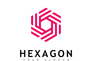 Creative Hexagon logo vector design, a Branding & Logo Template by T.Vooka