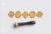 Metallic Wax Seal and Stamp Mockup, a Mockup by Custom Scene (Thumbnail 2 of 11)