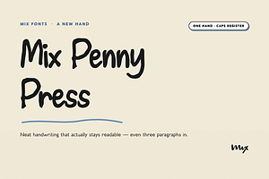 Mix Penny Press - Neat Handwriting