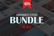 Corporate Flyers Bundle (10 in 1), a Flyer Template by Kovalski (Thumbnail 1 of 4)