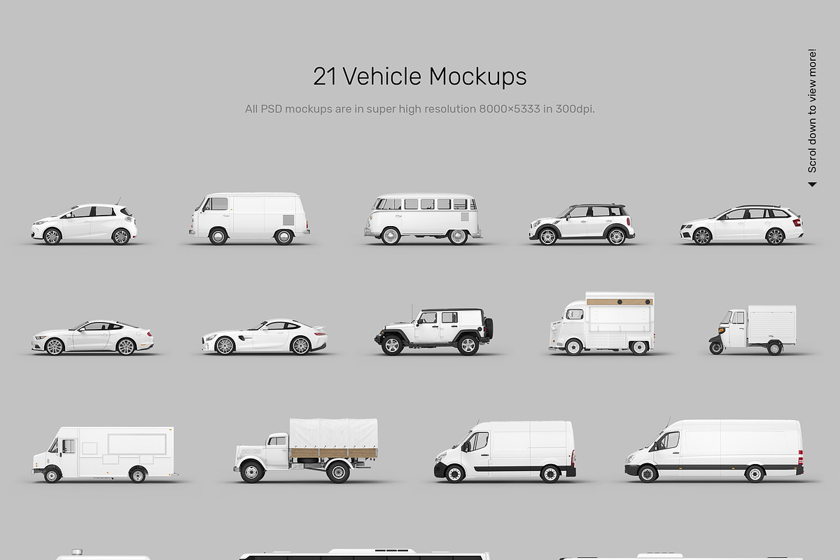 Vehicle Mockups - Car Mockups, an Advertising Mockup by Mr.Mockup™ (Photo 3 of 14)