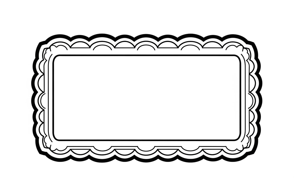 Wavy Scalloped Label Frame Bundle, an Illustration by musafir_fashion (Photo 26 of 51)