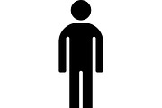 Restroom Sign Icons Set, an Outline Icon by GeorgeKhelashvili (Thumbnail 9 of 10)