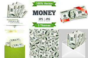 Financial Concepts with Money, a Finance Illustration by TAlex