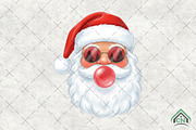 Santa Blowing Bubble Christmas PNG, an Illustration by Craft Nest (Thumbnail 1 of 6)