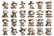 Cute Halloween Animals Clipart, a Seasonal Illustration by Nicolle's Colorful Art (Thumbnail 4 of 5)