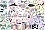 Celebration SVG doodles, an Illustration by LekoArt (Thumbnail 2 of 5)